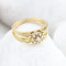 50 Bague réversible en or jaune 18K avec saphir et diamants 58 Facettes SC3