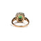 58 Bague marguerite en or rose, platine, émeraude et diamants 58 Facettes LMB-386