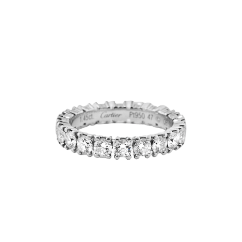 47 Cartier Destinée - Alliance en platine et diamants 58 Facettes 324
