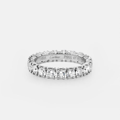 47 Cartier Destinée - Alliance en platine et diamants 58 Facettes 324