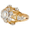 Bague 55 Boucheron - Bague cocktail en or jaune, platine et diamants 58 Facettes 255