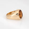 Bague 57 Bague chevalière vintage à citrine Madère 6 ct en or jaune 14k 58 Facettes G13952