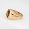 Bague 57 Bague chevalière vintage à citrine Madère 6 ct en or jaune 14k 58 Facettes G13952