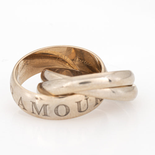 Bague 46 Cartier Amour et Trinity - Bague en or blanc 18 carats, taille 46 58 Facettes G13987