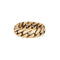 Bague 52 Bague maille gourmette cubaine vintage en or jaune 14 carats, 6 mm 58 Facettes G13970