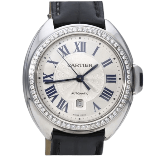 Cartier Clé de Cartier - Montre en acier et diamants
