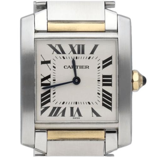 Cartier Tank Française - Montre en or jaune et acier