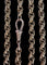 Collier maille jaseron triple diamantée en or jaune 18K 58 Facettes Collier 1