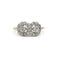 56 Art déco - Bague ancienne en or jaune, platine et diamants 58 Facettes 260190R