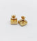 Puces d'oreilles vintage en or 18K à étoiles ciselées 58 Facettes A07633