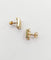 Puces d'oreilles vintage en or 18K à étoiles ciselées 58 Facettes A07633