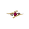 54.5 Bague Art nouveau en or 18K et rubis 58 Facettes A07635