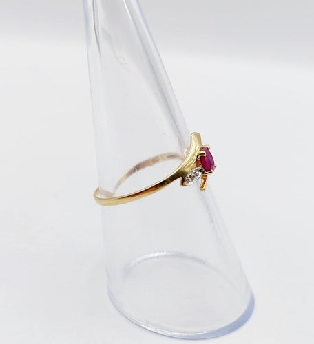 54.5 Bague Art nouveau en or 18K et rubis 58 Facettes A07635