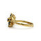 55 Bague florale en or jaune, saphirs et diamants 58 Facettes 260185R