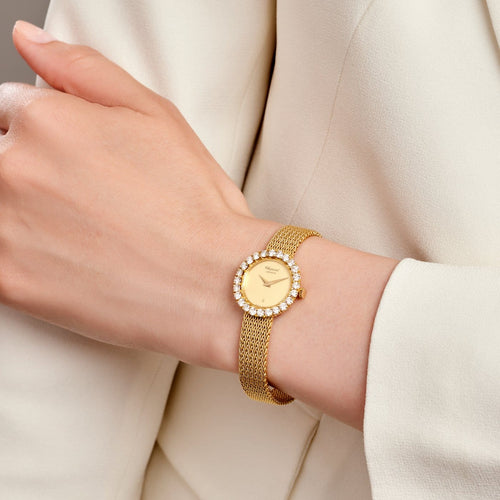 Chopard - Montre vintage en or jaune et diamants 58 Facettes 3100