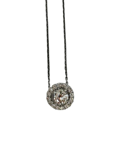 Collier en or blanc 18K et diamants 0,70 ct 58 Facettes 2158