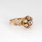 Bague Bague victorienne ancienne en or jaune 14k et diamants 1,50 ct 58 Facettes G13722
