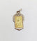 Médaille religieuse Art déco en or 18k, Vierge Marie et diamants 58 Facettes A07647
