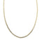 Collier maille gourmette plate en or jaune 58 Facettes 41589