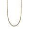 Collier maille gourmette plate en or jaune 58 Facettes 41589