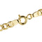 Collier maille gourmette plate en or jaune 58 Facettes 41589