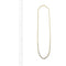 Collier maille gourmette plate en or jaune 58 Facettes 41589