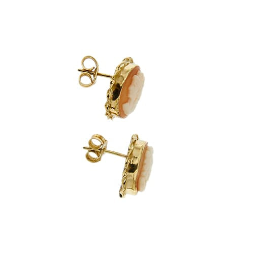 Boucles d'oreilles camées en or jaune 58 Facettes 40196