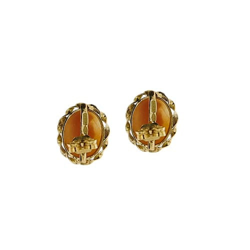Boucles d'oreilles camées en or jaune 58 Facettes 40196