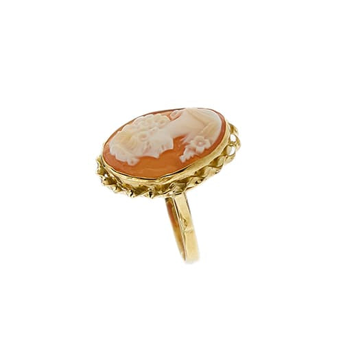 59 Bague camée en or jaune 58 Facettes 40186