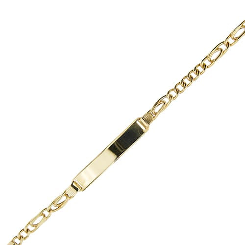 Bracelet homme à plaque en or jaune 58 Facettes 40714
