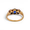 50 Bague trilogy victorienne en or jaune 14 carats, saphir et diamants 58 Facettes RI-1069