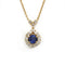 Mauboussin - Collier pendentif en or jaune, diamants et saphir 58 Facettes 260195R