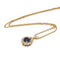 Mauboussin - Collier pendentif en or jaune, diamants et saphir 58 Facettes 260195R