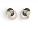 Boucheron - Boucles d'oreilles en or jaune, onyx, cristal de roche et diamants 58 Facettes 275837