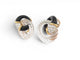 Boucheron - Boucles d'oreilles en or jaune, onyx, cristal de roche et diamants 58 Facettes 275837