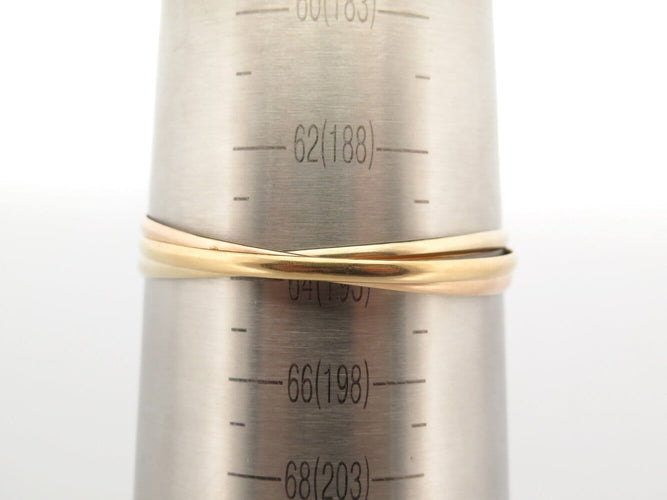 Bracelet jonc 3 anneaux en ors blanc, jaune et rose 18k 58 Facettes 276091