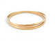 Bracelet jonc 3 anneaux en ors blanc, jaune et rose 18k 58 Facettes 276091