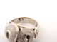 48 Bague dôme serpent en or blanc 18k et 130 diamants 58 Facettes 276024