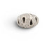 48 Bague dôme serpent en or blanc 18k et 130 diamants 58 Facettes 276024
