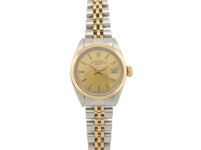 Rolex - Montre Oyster Perpetual Datejust Lady en or 18k et acier 58 Facettes 276085