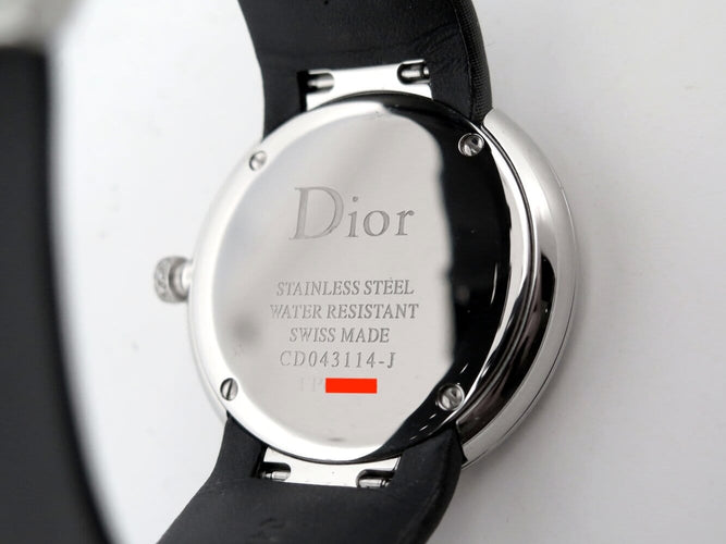 Dior La D de Dior - Montre 38 mm en acier et diamants 58 Facettes 276018