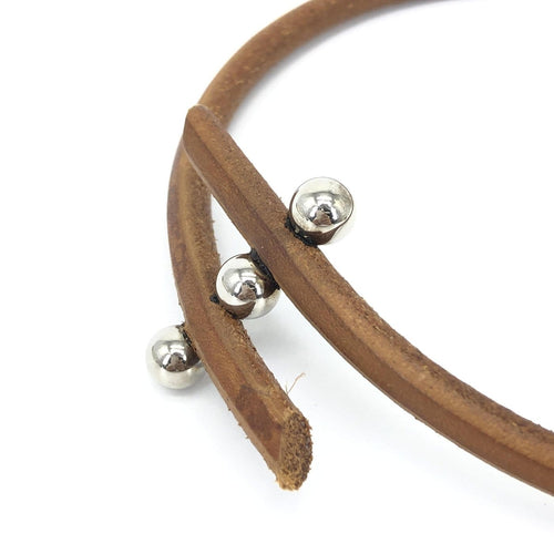 Collier Hermès Tournis - Collier choker en cuir marron 58 Facettes hwcb0yel76