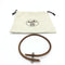Collier Hermès Tournis - Collier choker en cuir marron 58 Facettes hwcb0yel76