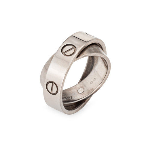 Bague 53 Cartier Love Secret - Bague en or blanc 18 carats taille 53 58 Facettes G13772