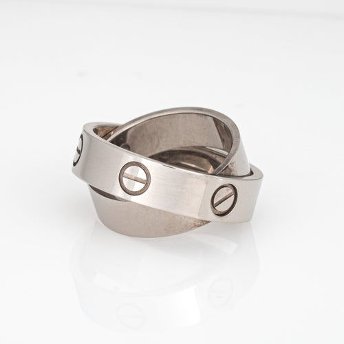 Bague 53 Cartier Love Secret - Bague en or blanc 18 carats taille 53 58 Facettes G13772