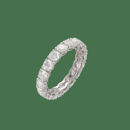 54 Alliance diamants 2,85 ct en or gris 18k 58 Facettes FB11485