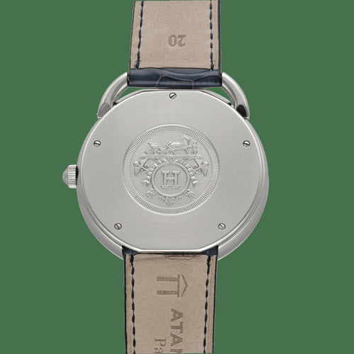 Hermès Arceau - Montre automatique en acier 41 mm, full set 2007 58 Facettes FB11539