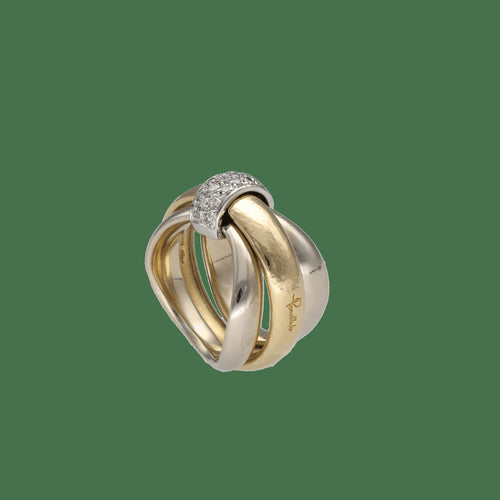 53 Pomellato - Bague en or 18k deux tons et diamants 58 Facettes FB11641