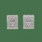 Boucles d'oreilles en or gris 18k et diamants 3,50 cts 58 Facettes FB11653