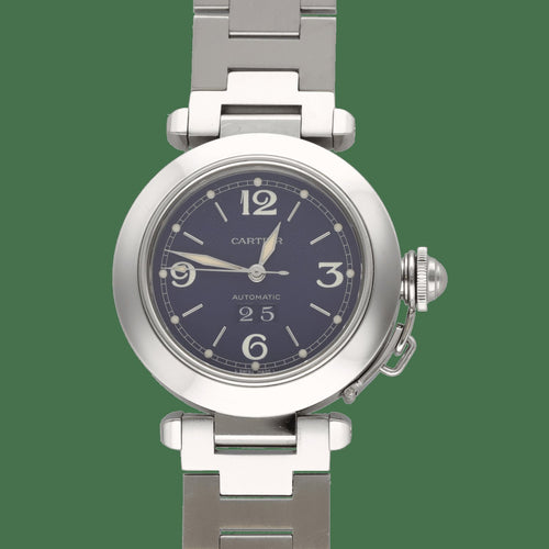 Cartier Pasha - Montre 35 mm en acier, cadran bleu 58 Facettes FB11708
